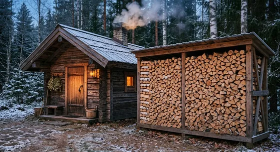 Укладка дров в Череповце, проезд Луговая, 5